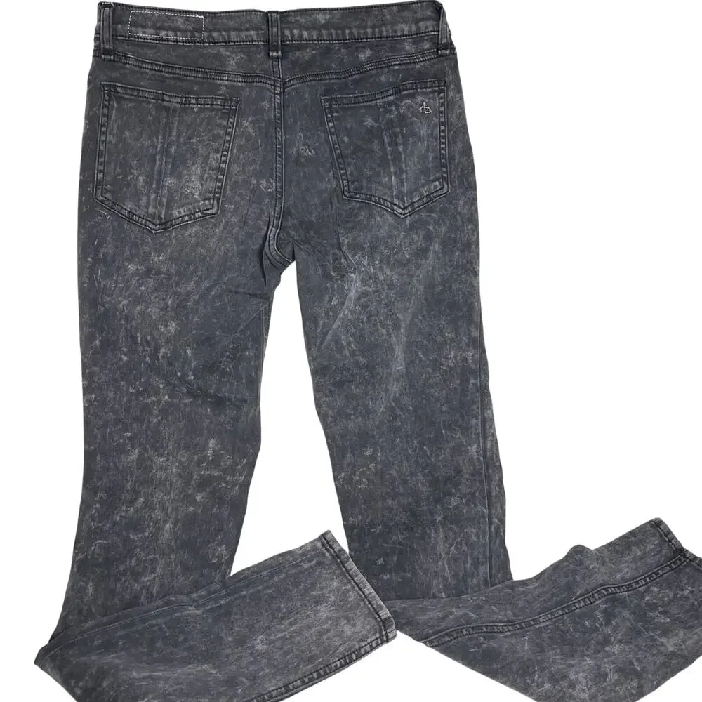 Rag & Bone Rosebowl black women's denim leggings jeans size 29/30